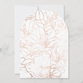 金ゴールド我々はまだ50thの更新を誓結婚う 招待状 (裏面)