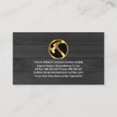 金ゴールド手作りツールのタブ 名刺 (裏面)