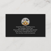 金ゴールド手利師ツール行 名刺 (裏面)