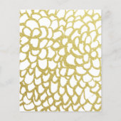 金ゴールド手描き花びらパタ結婚ーン (裏面)