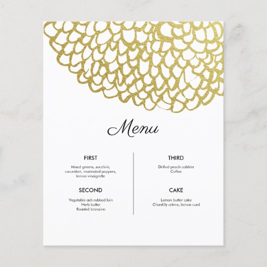 金ゴールド手描き花びらパタ結婚ーン (正面)