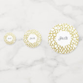 金ゴールド手描き花びらパタ結婚ーン コンフェッティ (正面)