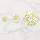 金ゴールド手描き花びらパタ結婚ーン コンフェッティ (裏面)