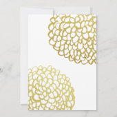 金ゴールド手描き花びらパタ結婚ーン 招待状 (裏面)