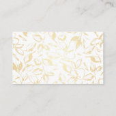 金ゴールド手描き花結婚の詳細 エンクロージャーカード (裏面)