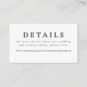 金ゴールド手描き花結婚の詳細 エンクロージャーカード (正面)