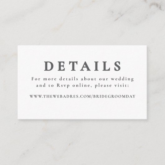 金ゴールド手描き花結婚の詳細 エンクロージャーカード (正面)