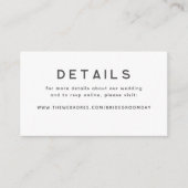 金ゴールド手描き野結婚花詳細 エンクロージャーカード (正面)