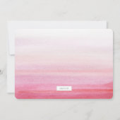 金ゴールド手書きベビー誕生写真のお知らせ 案内状 (裏面)