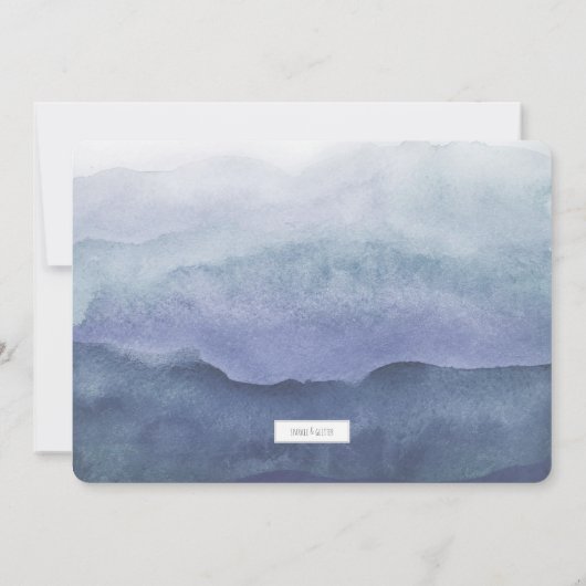 金ゴールド手書きベビー誕生写真のお知らせ 案内状 (裏面)