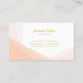 金ゴールド手書き名前プロフェッショナルモダン エレガント 名刺 (裏面)