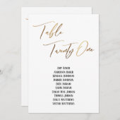 金ゴールド手書き表21座席表 (正面/裏面)