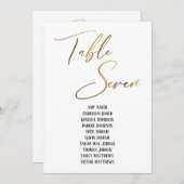 金ゴールド手書き表(7つの座席表) (正面/裏面)