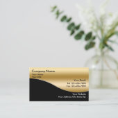 金ゴールド投資名刺 名刺 (スタンド正面)