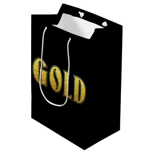 金ゴールド抱き枕 ミディアムペーパーバッグ (正面アングル)