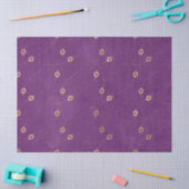 金ゴールド抽象芸術クジャクの羽の紫 薄葉紙 (クラフト)