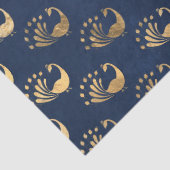 金ゴールド抽象芸術ディープページのピーコック 薄葉紙 (詳細)