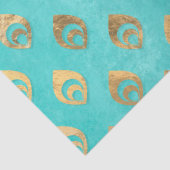 金ゴールド抽象芸術ドロップレットのアクアデコページ 薄葉紙 (詳細)