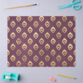 金ゴールド抽象芸術ドロップレット（紫のデコページ） 薄葉紙 (クラフト)