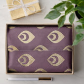 金ゴールド抽象芸術ドロップレット（紫のデコページ） 薄葉紙 (ギフト)