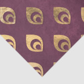 金ゴールド抽象芸術ドロップレット（紫のデコページ） 薄葉紙 (詳細)