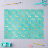 金ゴールド抽象芸術ペアクスオンアクアデクページ 薄葉紙 (クラフト)