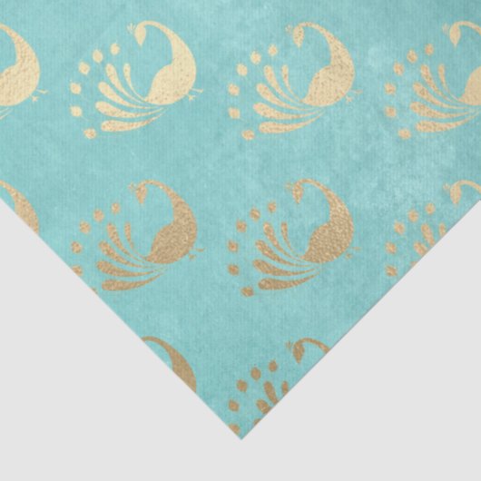 金ゴールド抽象芸術ペアクスオンアクアデクページ 薄葉紙 (詳細)