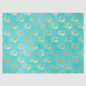 金ゴールド抽象芸術ペアクスオンアクアデクページ 薄葉紙 (正面)