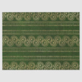 金ゴールド抽象芸術水滴の緑の分離 薄葉紙 (正面)