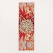 金ゴールド抽象芸術絵を描線 ヨガマット (裏面)