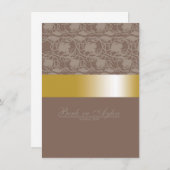 金ゴールド招待 招待状 (正面/裏面)