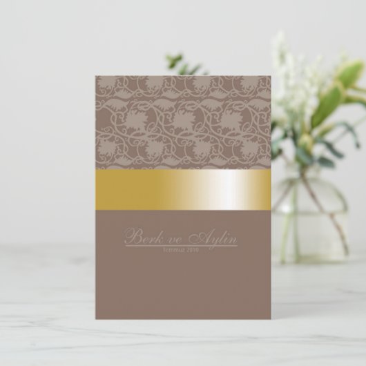 金ゴールド招待 招待状 (スタンド正面)