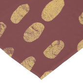 金ゴールド指プリント ショートテーブルランナー (コーナー)