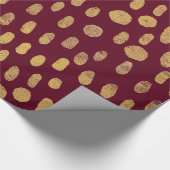 金ゴールド指紋 ラッピングペーパー (角)