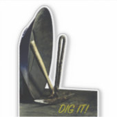 金ゴールド掘り金ゴールド掘り掘り掘りITリッチに打つ！ シール (正面)