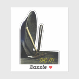 金ゴールド掘り金ゴールド掘り掘り掘りITリッチに打つ！ シール