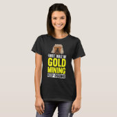 金ゴールド採掘の保第一規則金ゴールド Tシャツ (正面フル)