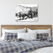 金ゴールド探鉱者グループ写真 キャンバスプリント (インサイチュ (寝室))