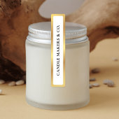 金ゴールド改シンプルざん防止薄型キャンドルジャー缶錫ラベル ラベル