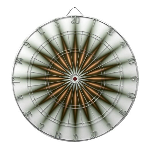 金ゴールド放射パターン ダーツボード (正面)