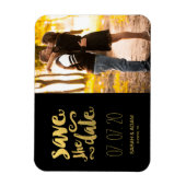 金ゴールド救の日付 |日付マグネットの保存 マグネット (縦)