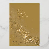 金ゴールド救のDate Foil結婚招待状 箔招待状 (裏面)