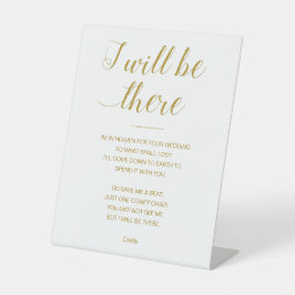 金ゴールド救メモリアルの名前の付いた結婚席 台座サイン