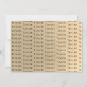 金ゴールド教授在留パーティの招待状 招待状 (裏面)