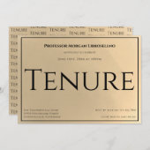 金ゴールド教授在留パーティの招待状 招待状 (正面/裏面)