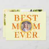 金ゴールド数々のサンシャイン母の日カード (正面/裏面)