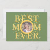 金ゴールド数々のサンシャイン母の日カード (正面)