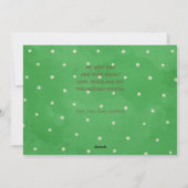 金ゴールド数々のJOYFUL写真クリスマスグリーン シーズンカード (裏面)