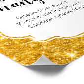 金ゴールド数を推測するキスブライダルシャワーゲーム ポスター (角)