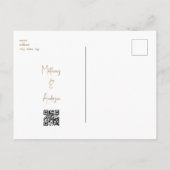 金ゴールド文字シャンパーニュ救ータワーOur Date ポストカード (裏面)